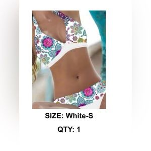 shein bikini boho style nwt size s